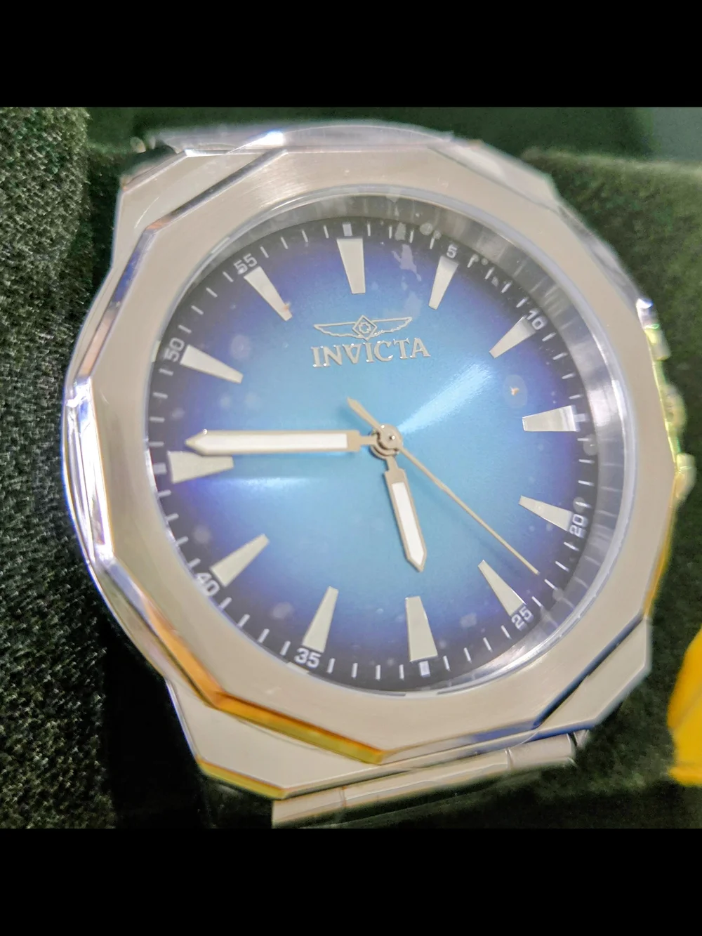 50989 Invicta Speedway Domerius Silver Blue Dial Mens Watch 42mm